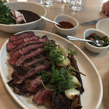 Oxomoco - Carne Brave. Tender beef with cilantro and beans accompanied by a scrumptious chimichurri sauce. - Mexican Near Me - Brooklyn, New York Oxomoco - Carne Brave. Tender beef with cilantro and beans accompanied by a scrumptious chimichurri sauce. - Mexican Near Me - Brooklyn, New York