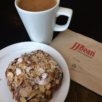 JJ Bean Coffee Roasters - Coffee and Belgian chocolate almond croissant. - Coffee & Tea Near Me - Port Moody, British Columbia JJ Bean Coffee Roasters - Coffee and Belgian chocolate almond croissant. - Coffee & Tea Near Me - Port Moody, British Columbia