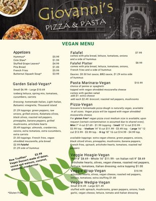 Menu photo 1 Giovanni's Pizza & Pasta Pittsburgh, PA Menu photo 1 Giovanni's Pizza & Pasta Pittsburgh, PA