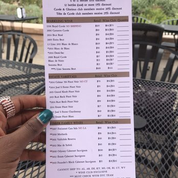 Gloria Ferrer Winery - Wine order form - Wineries Near Me - Sonoma, California