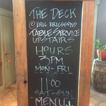 Eric Ericssons Fish Co - The deck is located on the upper deck of The Beach House Fish - Seafood Near Me - Ventura, California Eric Ericssons Fish Co - The deck is located on the upper deck of The Beach House Fish - Seafood Near Me - Ventura, California