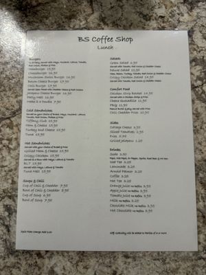 Menu photo 3 B S Coffee Shop Clovis, CA