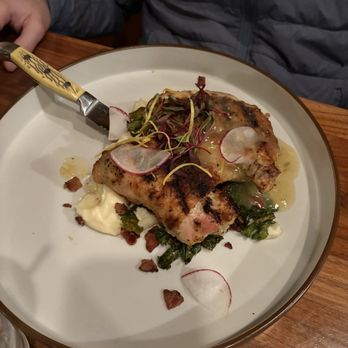 Mangy Moose - Brick Pressed Half Chicken - New American Near Me - Teton Village, Wyoming