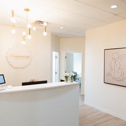 Luminesse Laser & Skin Clinic - "Reception area at Luminesse Laser & Skin Clinic in Nepean, Ottawa--clean, modern, and welcoming. A relaxing space where clients begin their