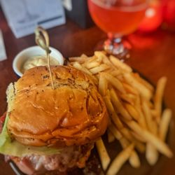 Sassafras Bar - This burger is ridic.
