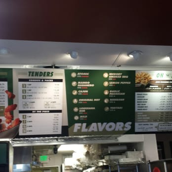 Wingstop - The wall menu........ - Chicken Wings Near Me - Honolulu, Hawaii