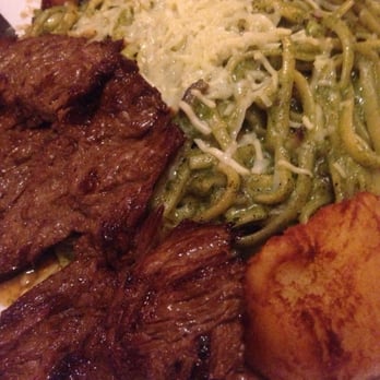 Aji Limon - Spinach pasta with steak! Delicious ! - Peruvian Near Me - Buena Park, California Aji Limon - Spinach pasta with steak! Delicious ! - Peruvian Near Me - Buena Park, California
