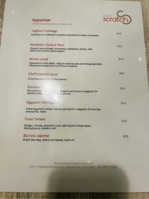 Menu photo 1 From Scratch Ridgewood, NJ Menu photo 1 From Scratch Ridgewood, NJ