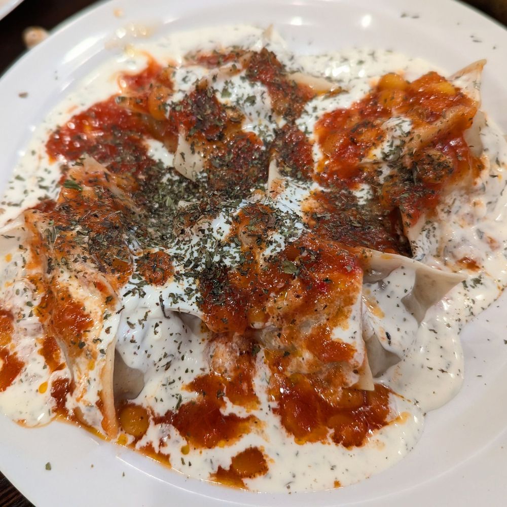 Kabuli Grill - Ashak (steamed leek dumplings) 5/$10 - Halal Near Me - Astoria, New York Kabuli Grill - Ashak (steamed leek dumplings) 5/$10 - Halal Near Me - Astoria, New York