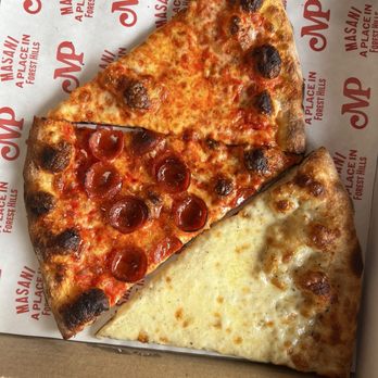 Masani Pizza - Regular slice? Pepperoni, and cacio e pepe - Pizza Near Me - Forest Hills, New York