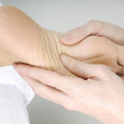 Careful and precise pressure on reflex points brings deep relaxation and pain relief. See "Reflexology With A Difference!" on my website.