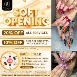 Jefferson Nail Bar - Soft Opening
Visit us and save big
Valid from 10/17/2025 to 2/14/2026