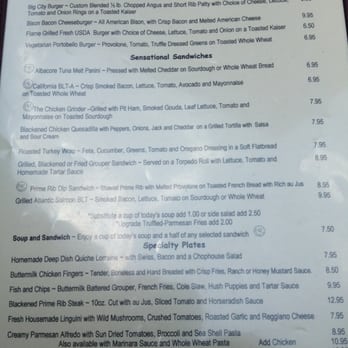 Murphy's Chophouse - Lunch menu - Steakhouses Near Me - Murphy, North Carolina