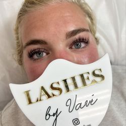 Eyelash lift and tint