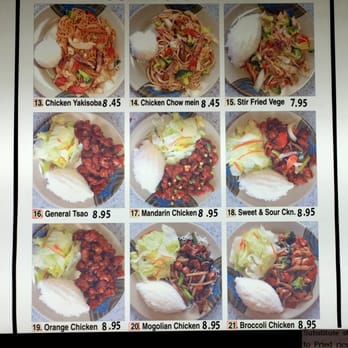C C Teriyaki - In store menu sign 2 of 3... Menu selection and pricing as of 4/9/16 - Chinese Near Me - Everett, Washington