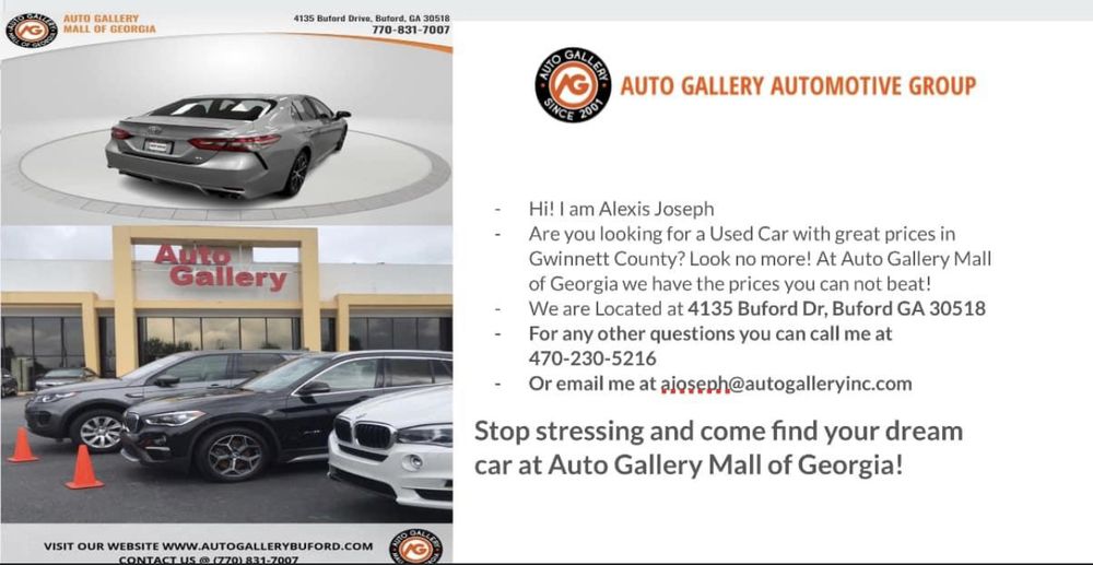 AUTO GALLERY MALL OF 20 Reviews 4135 Buford Dr, Buford