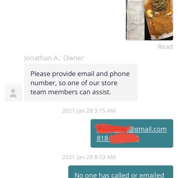 Jollibee - Message from business that someone will reach out to me. A week later and no one has reached out to me. - Chicken Shop Near Me - Los Angeles, California Jollibee - Message from business that someone will reach out to me. A week later and no one has reached out to me. - Chicken Shop Near Me - Los Angeles, California