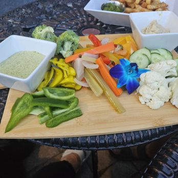 Teas Your Spirits - Veggie hummus and magical dip tray - Tea Rooms Near Me - Hilliard, Ohio