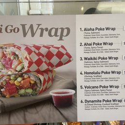 Wraps menu