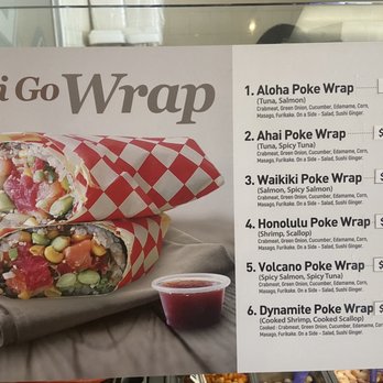 Poki Go - Wraps menu - Poke Near Me - Montebello, California