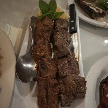 Kabul Afghan Cuisine - Combination Kebab for 2. Lamb and beef. Nicely flavored. - Afghan Near Me - Seattle, Washington Kabul Afghan Cuisine - Combination Kebab for 2. Lamb and beef. Nicely flavored. - Afghan Near Me - Seattle, Washington