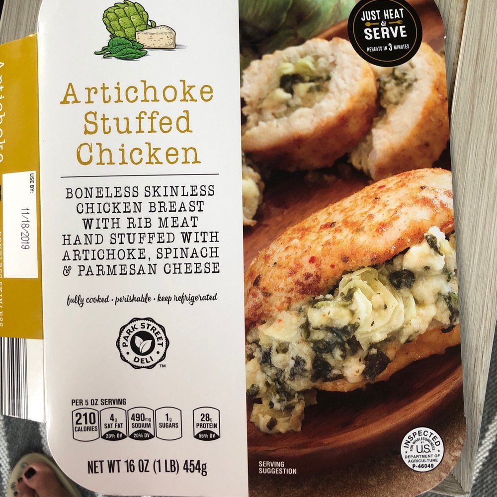 ALDI - Artichoke stuffed chicken (double breast) 2 servings - Grocery Near Me - Katy, Texas