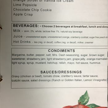 Victoria General Hospital - Dessert/ Beverage options pg1 - Hospitals Near Me - Halifax, Nova Scotia