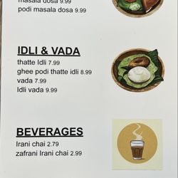 Tiffin Hut - Simple menu!