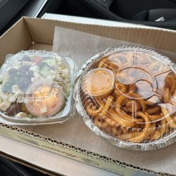 Go Primo's N.Y. Style Pizza - Side Greek Salad Oldbay Curly Fries