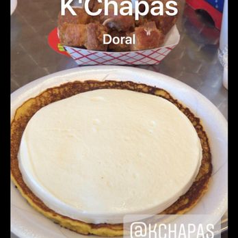 K'Chapas - Cachapa double cheese and pork - Venezuelan Near Me - Doral, Florida