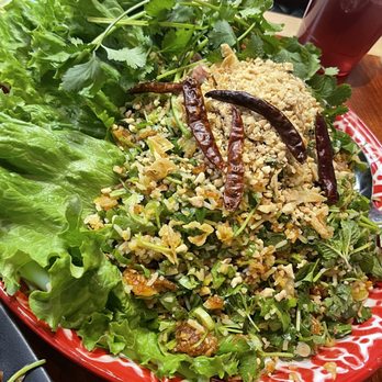 Lao Kitchen - Nam Khao -Crispy rice dish - Laotian Near Me - Las Vegas, Nevada Lao Kitchen - Nam Khao -Crispy rice dish - Laotian Near Me - Las Vegas, Nevada