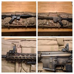 Precision Tactical Arms Company - Took my cheap, no frills AR in.  Love the work they did. New rail and destressed Cerakote makes this a whole new rifle.