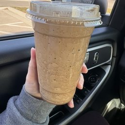 Mocha frappe with an extra shot of espresso Mocha frappe with an extra shot of espresso