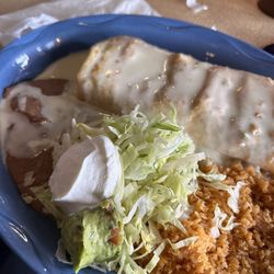 Dos Reales Mexican Restaurant - Seafood Chimichanga