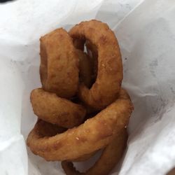 Original Burger - Small onion rings - plenty big for a small order!