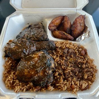 876 Island Cuisine - Jerk chicken with plantain and rice/peas - Caribbean Near Me - Martinez, Georgia 876 Island Cuisine - Jerk chicken with plantain and rice/peas - Caribbean Near Me - Martinez, Georgia