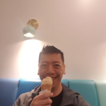 Yum Sweet Shop - me and my ice cream.  Haha - Candy Stores Near Me - Vancouver, British Columbia