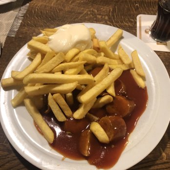 Grill Split - Currywurst mit Pommes/Mayo, auch lecker. - Food Stands Near Me - Krefeld, NW