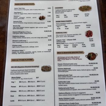 Sherpa House - Menu as of 04/2026 - Himalayan/Nepalese Near Me - San Francisco, California Sherpa House - Menu as of 04/2026 - Himalayan/Nepalese Near Me - San Francisco, California