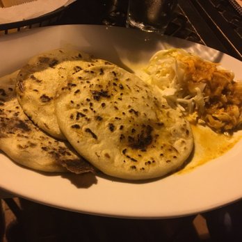 El Rinconcito II - 3 pupusas - hard to say what is what - Latin American Near Me - Washington, DC, District of Columbia