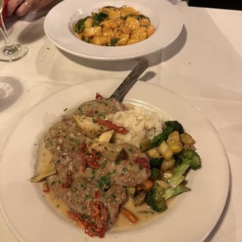 Dolce Osteria - Vitello al Limone and lobster gnocchi - Italian Near Me - Charlotte, North Carolina