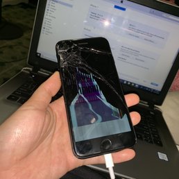 BEFORE (all cracked & screen untouchable)