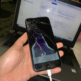 E&A 808 Repair - BEFORE (all cracked & screen untouchable) - IT Services & Computer Repair Near Me - Mililani, Hawaii