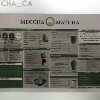Meccha Matcha - Menu - Desserts Near Me - Artesia, California
