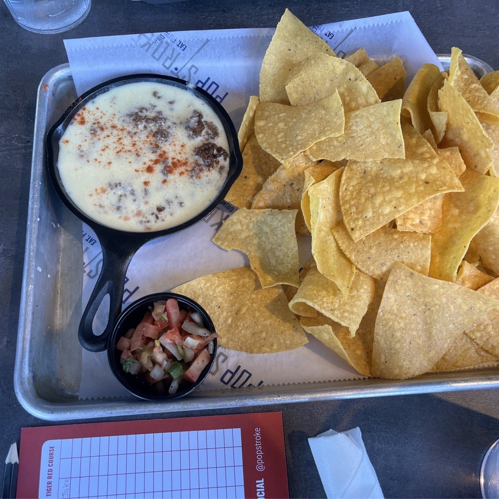 PopStroke - I chips and queso - Mini Golf Near Me - Orlando, Florida PopStroke - I chips and queso - Mini Golf Near Me - Orlando, Florida