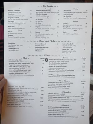 Menu photo 1 Taberna Tapas Durham, NC