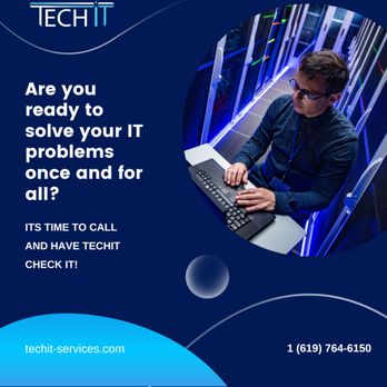TechiT Services - TechIT Services offers reliable IT support in San Diego. From troubleshooting to network management, we keep your business running smoothly! - IT Services & Computer Repair Near Me - La Mesa, California