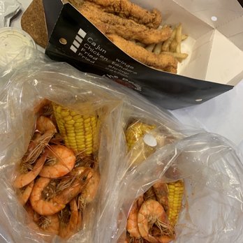 The Boiling Crab - Shrimps and Catfish Basket - Seafood Near Me - Alhambra, California