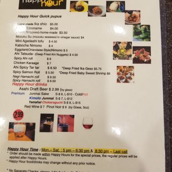 Matsuri - Happy Hour menu - Japanese Near Me - Honolulu, Hawaii Matsuri - Happy Hour menu - Japanese Near Me - Honolulu, Hawaii