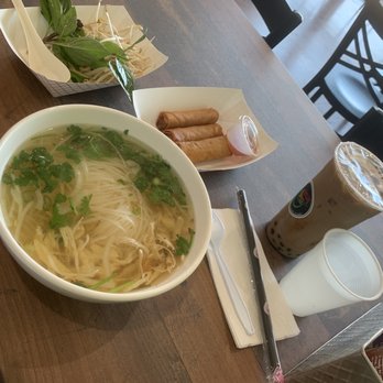 Sugar Spice - chicken pho, 3 piece egg roll - Vietnamese Near Me - Hewitt, Texas